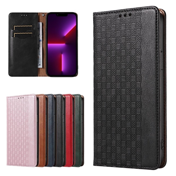 Magnetisk Plånboksfodral med Rem för iPhone 12 Pro Max - Svart
