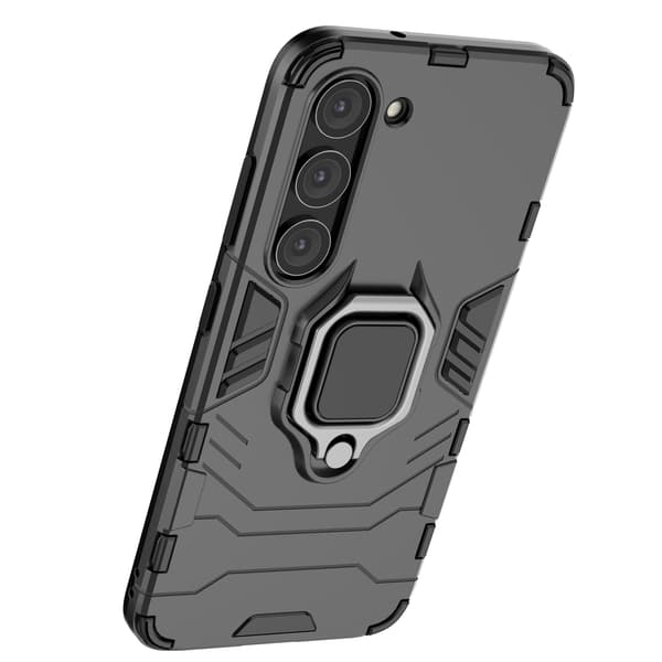 Samsung Galaxy S23 Stötsäkert Fodral med Magnetisk Ringhållare -