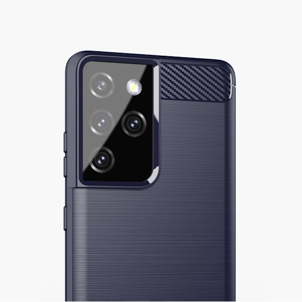 Flexibelt Kolfodral för Samsung Galaxy S21 Ultra 5G - Blå