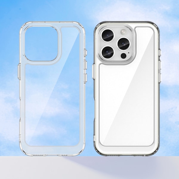 Genomskinligt Gelramsetui Outer Space för iPhone 16 Pro Max
