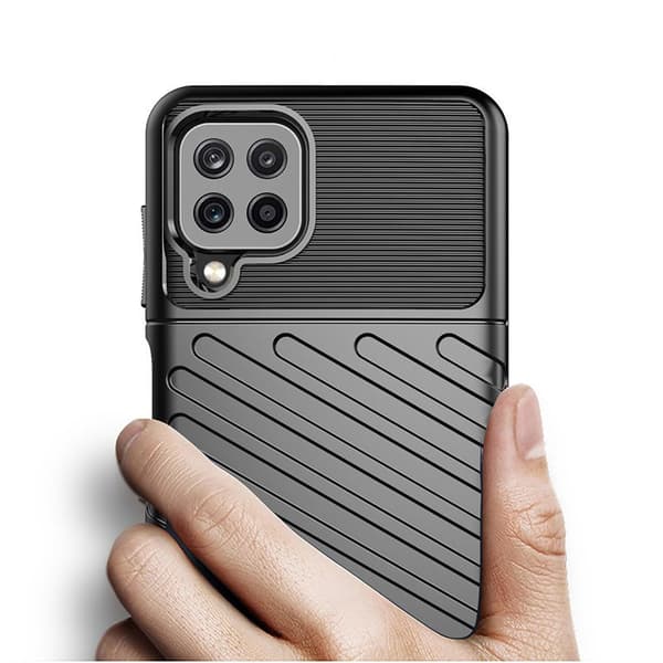 Thunder Case flexibelt pansarfodral för Samsung Galaxy A22 4G Bl