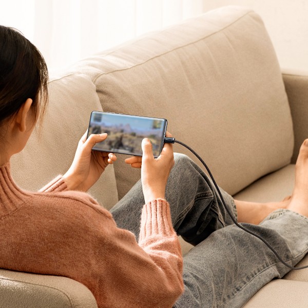 Baseus Dynamic Serien Kabel USB till USB Typ C 100W 1m Grå (CALD