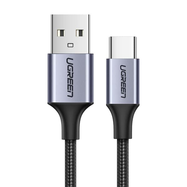 Ugreen US288 USB-A till USB-C Kabel 1m/ QC 3.0/ 3A Grå