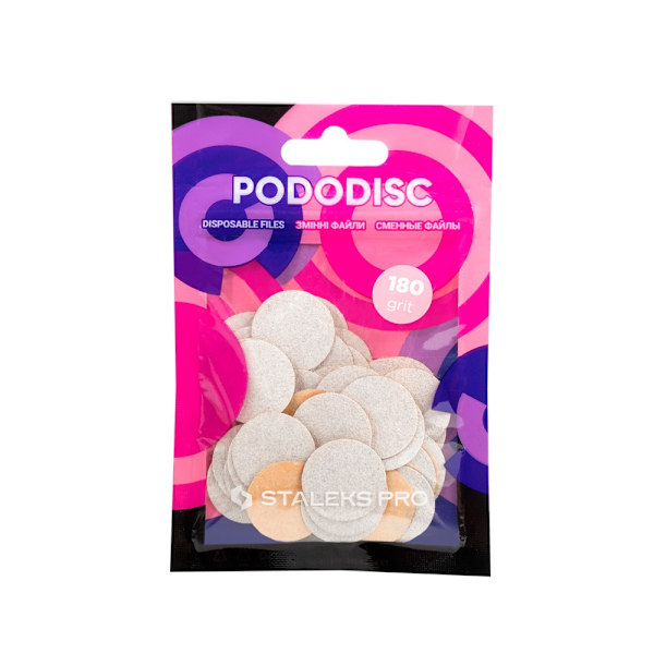 Staleks PodoDisc Pro Expert Vita Utbytbara Kuddar M Grit 180/ 50
