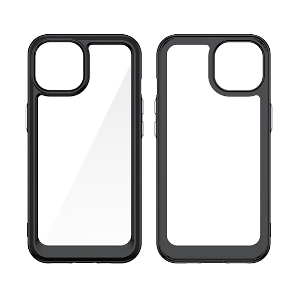 Förstärkt skal med flexibel ram för iPhone 15 Plus Outer Space -