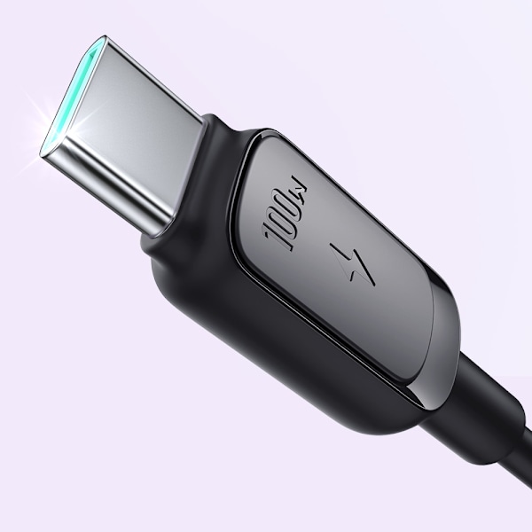 Joyroom Multi-Color USB-C till USB-C Kabel 100W 1.2 m - Svart