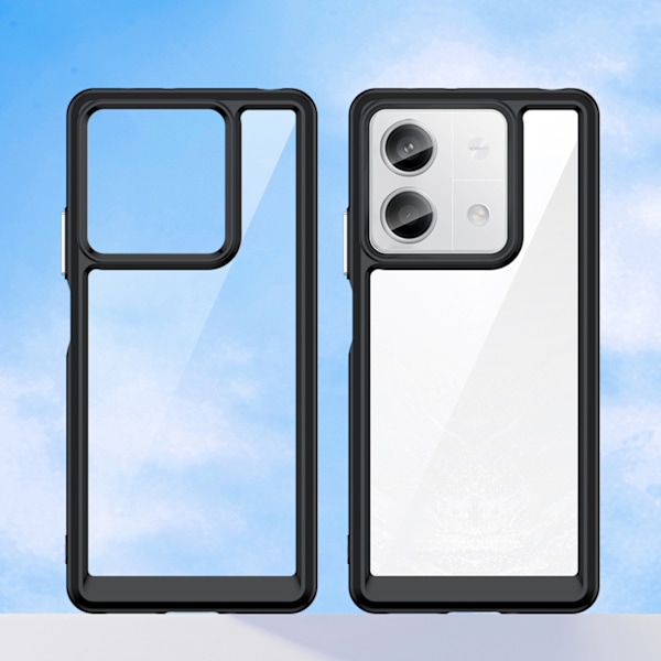 Svart Outer Space Case med gelram för Xiaomi Redmi Note 13 Pro+