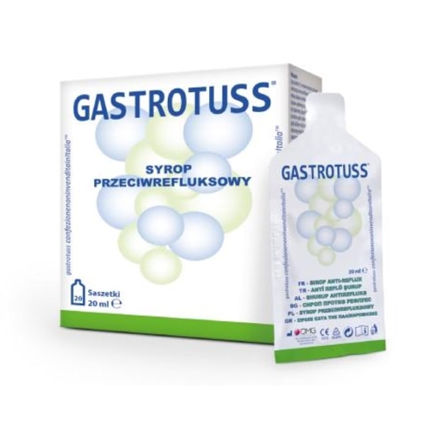 Gastrotuss Refluxdämpande Sirap/ 20 x 20 ml Portionspåsar