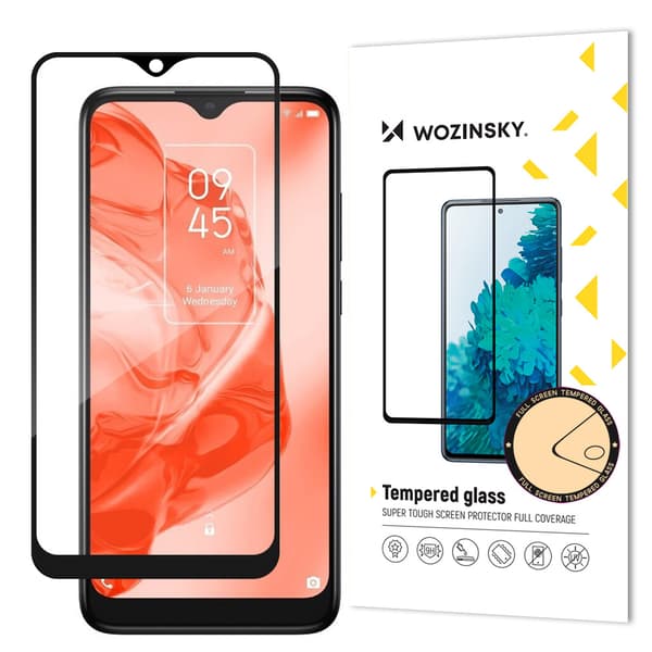 Wozinsky Hållbart Härdat Glas Full Glue Skärmskydd med Ram Case