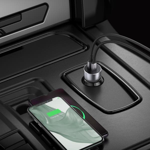 Ugreen billaddare USB/USB Typ C Quick Charge 3.0 Power Delivery