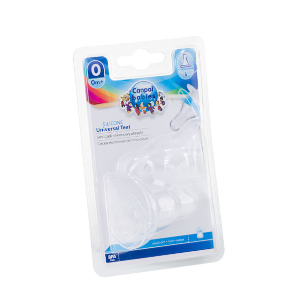 Canpol Silikon Rund Napp/ Mini för Flaskor/ 18/114/ 2-Pack
