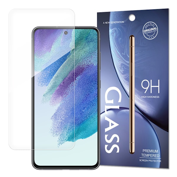 Härdat Glas Skärmskydd 9H för Samsung Galaxy S21 FE (Förpackning