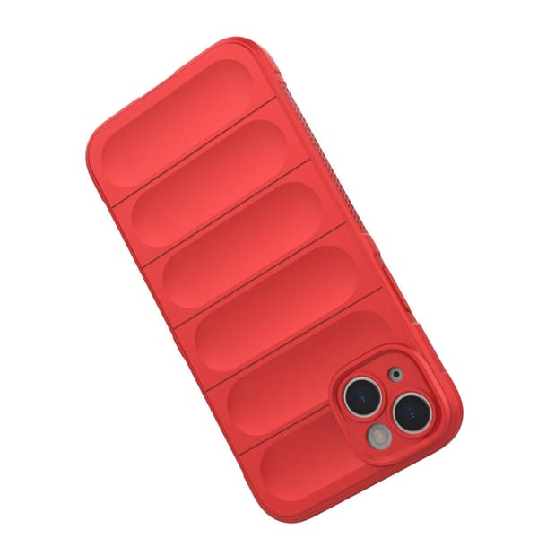 Flexi Skyddsskal för iPhone 14 Plus - Robust och Elastiskt Röd F