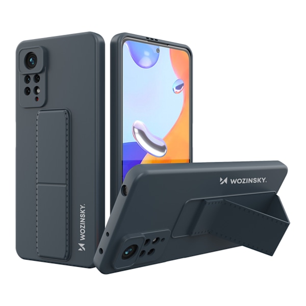 Wozinsky Stödfodral Silikonskal med Stativ för Xiaomi Redmi Note