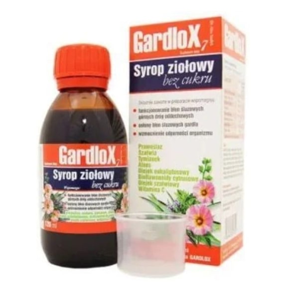 7-kryddig Sockelfri Sirap från Gardlox/ 120 ml.