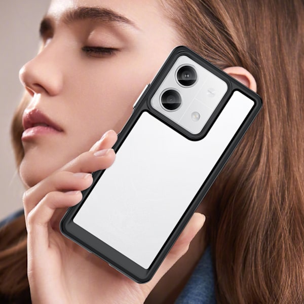 Svart Outer Space Case med gelram för Xiaomi Redmi Note 13 Pro+