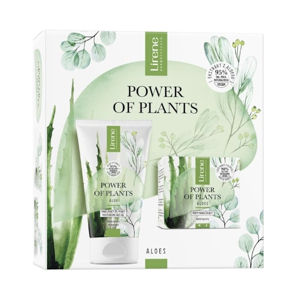 Lirene Växtkraft Aloes Paket: Fuktgivande Kräm 50 ml + Fuktgivan