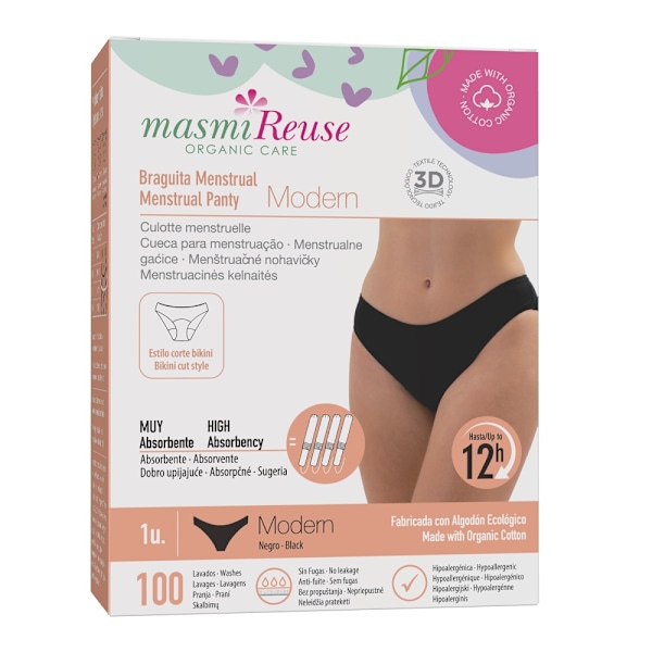Masmi Moderna Mensunderkläder för Menstruation Storlek L/ 1 styc
