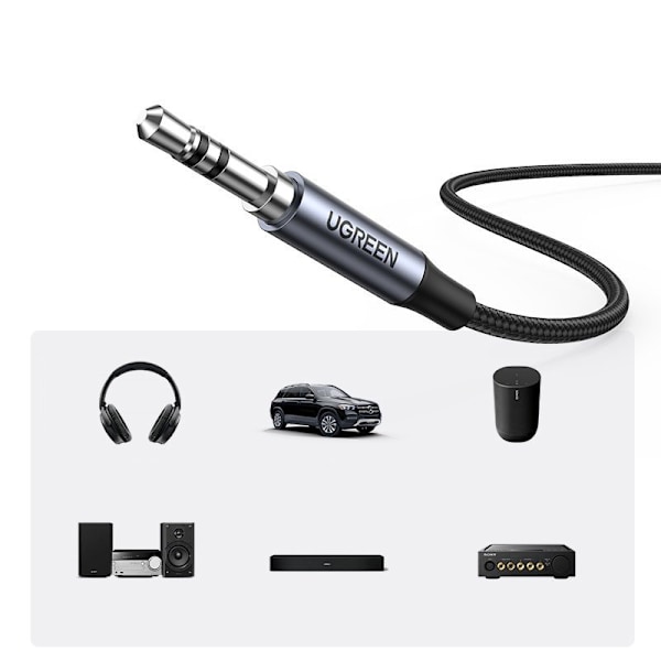 Ugreen ljudkabel stereo AUX 3/5 mm mini-jack - USB Typ C till te