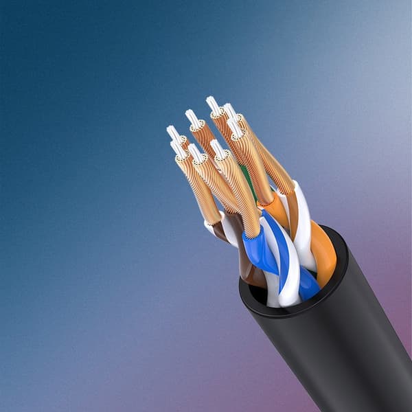 Ugreen Ethernet-kabel NW122 Cat 6A RJ45 10Gbps Patchkabel 5m - S