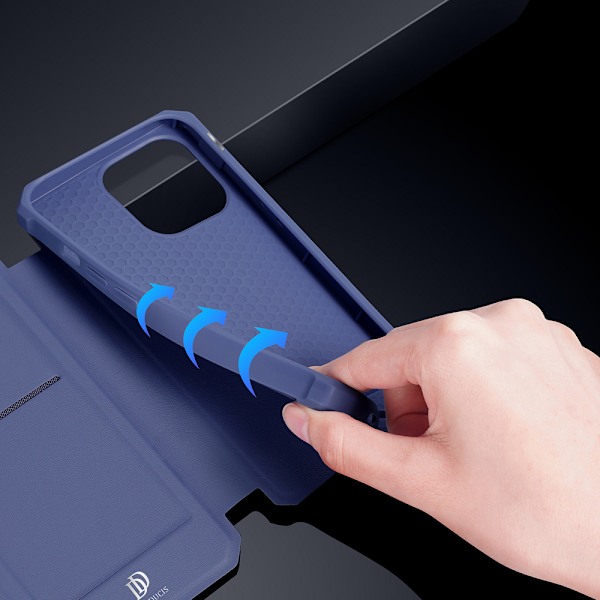 DUX DUCIS Skin X Fodral med Flip-lock för iPhone 13 Pro Blå