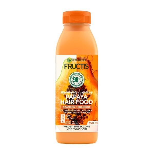 Garnier Fructis Papaya Hair Food Återuppbyggande Schampo för Ska