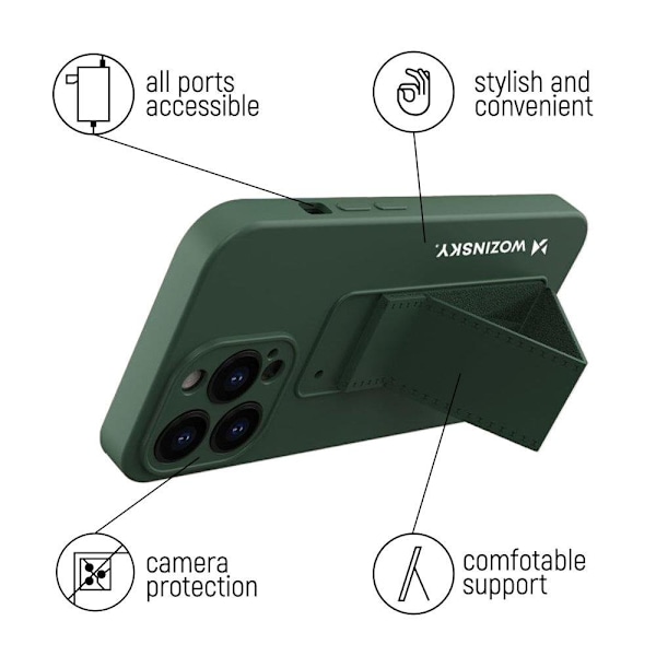 Wozinsky Stöttande Silikonskal med Stativ för Xiaomi Poco M4 Pro