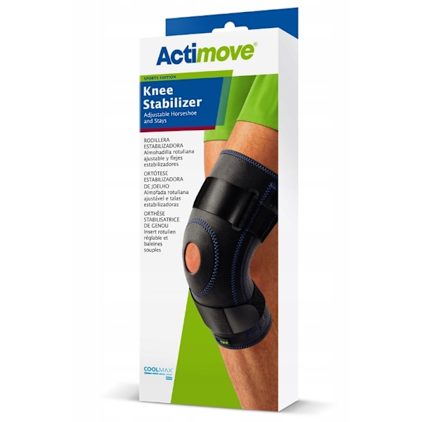 Actimove Justerbart Knästöd med Hästskoform och Sidostabilisator