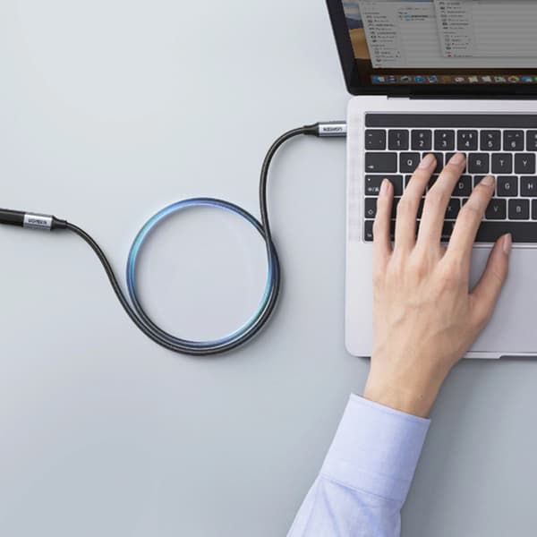 Ugreen USB-C-kabel 100W PD QC 5A 10Gbps 0.5m - Grå