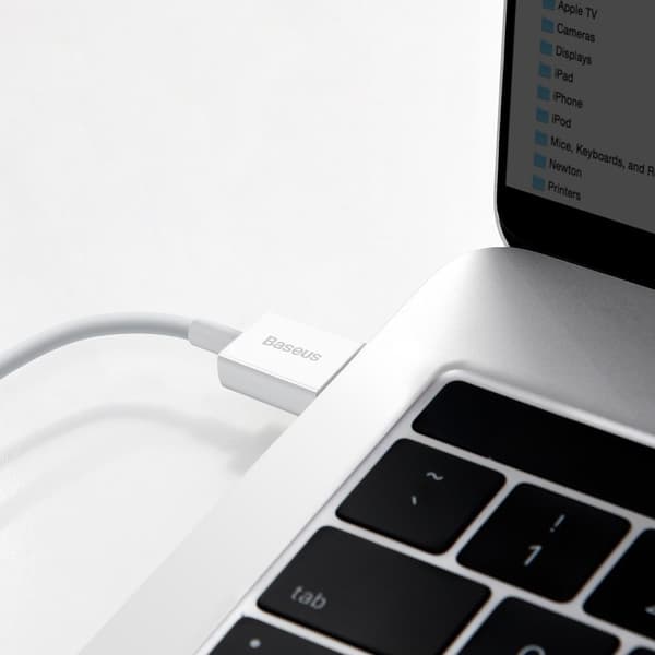 Baseus Superior USB till USB Typ C-kabel 66W 6A 2m Vit (CATYS-A0