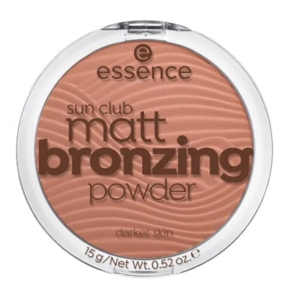 Essence/ Solklubb matt bronzingpuder/ Matt bronspuder nyans 02/