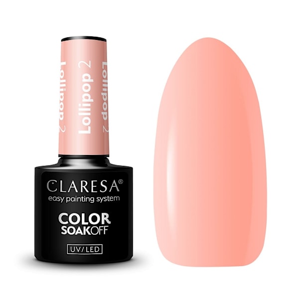 Claresa Soak Off UV/LED Lollipop Geelilakka, 2,5 g