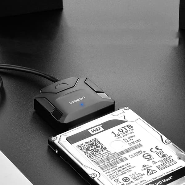 Ugreen USB-A 3.0 till SATA Adapter för 2.5''/3.5'' Hårddiskar -