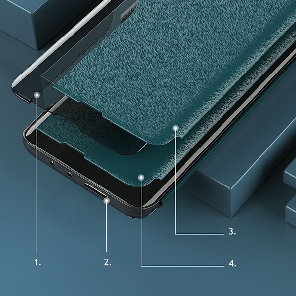 Elegant Eco Läderfodral med Stativfunktion för Samsung Galaxy A2