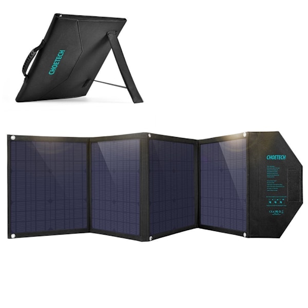 Choetech SC007 Solcellsladdare 80W Vikbar/ DC/USB-C/2xUSB-A/ PD/