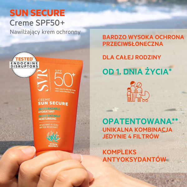 SVR SunGuard/ Ekologiskt Biologiskt Nedbrytbar Kräm SPF 50+/ 50