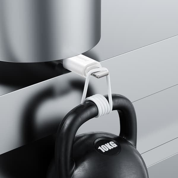 Joyroom Långvarig Serie A9 USB-A/Lightning 2.4A 1m Vit Kabel