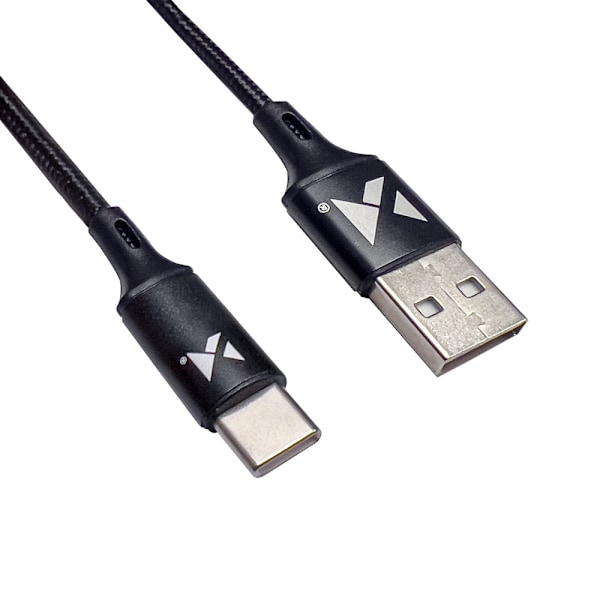 Wozinsky USB till USB Typ C Kabel 2/4A 1m Svart (WUC-C1B)