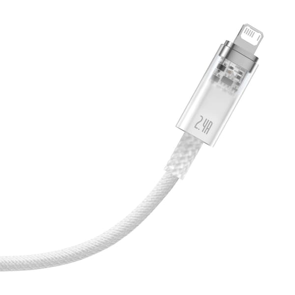 Baseus Explorer Series USB till Lightning-kabel 2/4A 2m vit (CAT