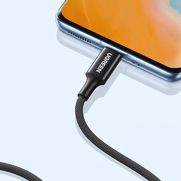 Ugreen USB-C till USB-C Kabel US557/ 100W PD/ 1m - Svart