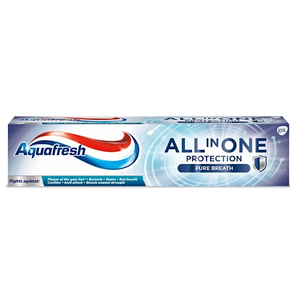 Aquafresh Allt-i-ett Skydd Tandkräm Ren Andedräkt/ 100ml