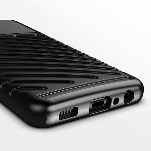 Thunder Case Flexibelt Pansarfodral Samsung Galaxy A22 4G Svart