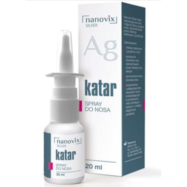 Nanovix Silver Katar Nässpray/ 20 ml - Silverjonrik nässpray för