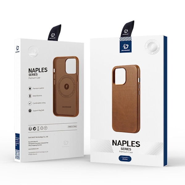 Dux Ducis Naples Läderfodral för iPhone 14 Pro med MagSafe Funkt