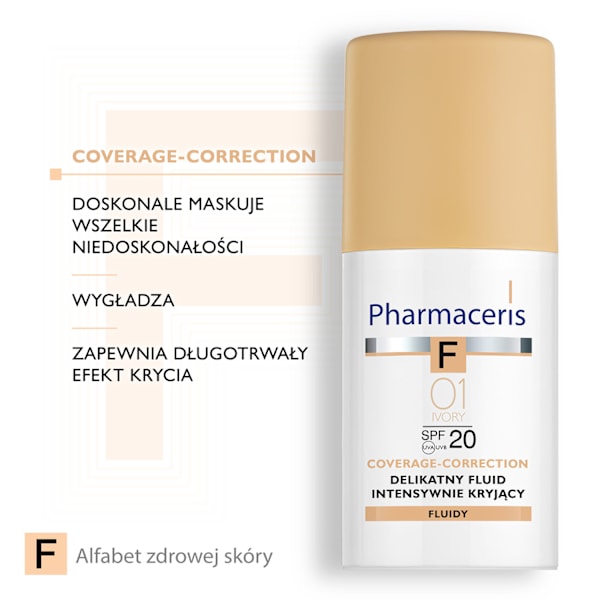 Pharmaceris F Flytande Foundation SPF 20 - Ivory 01/ 30 ml