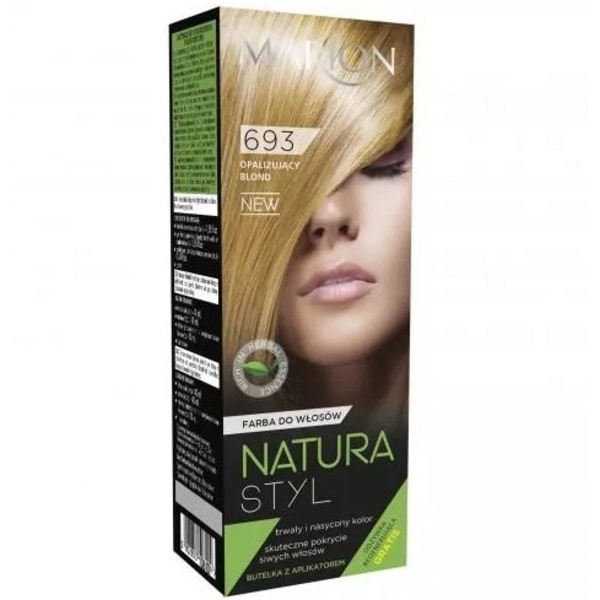 693 Hohtava blondi Hiusten väriaine ja Hoitoaine setti, 80 ml + 10 ml