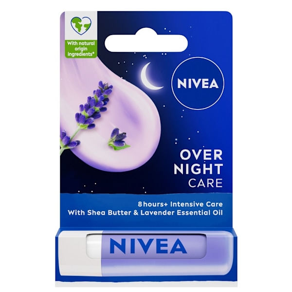 Nivea Nattvård Läppbalsam för mjuka läppar/ 4/8g