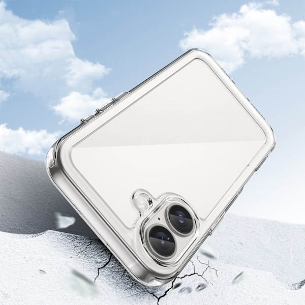 iPhone 16 Plus Transparent Gelram Fodral - Outer Space Design