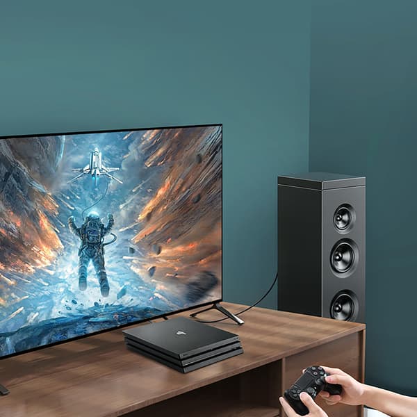 Ugreen Optisk Audio Kabel AV122 Toslink/SPDIF 2m - Svart