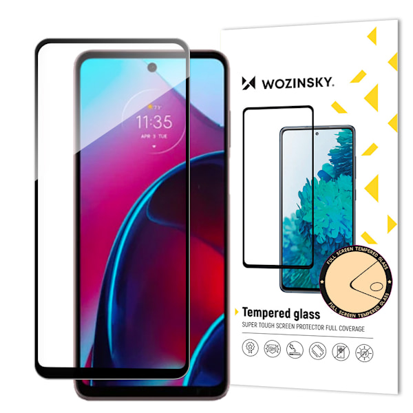 Wozinsky Härdat Glas Fullskärmsskydd för Motorola Moto G Stylus